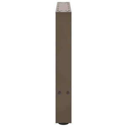 Natural Steel Coffee Table Legs - Set of 2, Adjustable 60x(42-43) cm