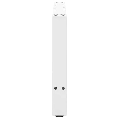 White Steel Coffee Table Legs, 2 Pieces, 70x(42-43) cm