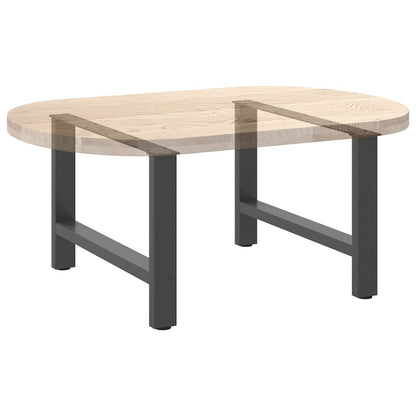 Anthracite Steel Coffee Table Legs 2pcs, Adjustable 70x42-43cm