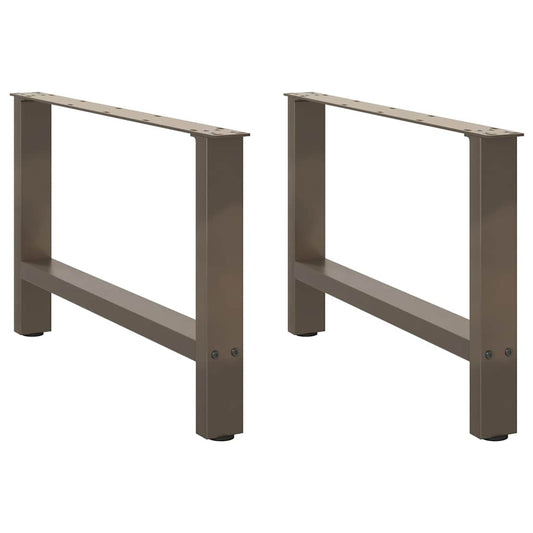 Natural Steel Coffee Table Legs - Set of 2, 70x(42-43) cm
