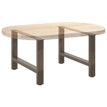 Natural Steel Coffee Table Legs - Set of 2, 70x(42-43) cm