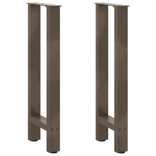 Natural Steel Console Table Legs - Set of 2, Adjustable 38x(72-73) cm