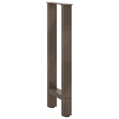 Natural Steel Console Table Legs - Set of 2, Adjustable 38x(72-73) cm