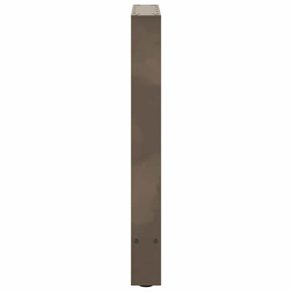 Natural Steel Dining Table Legs, 2pcs, 50x(72-73)cm Adjustable Height