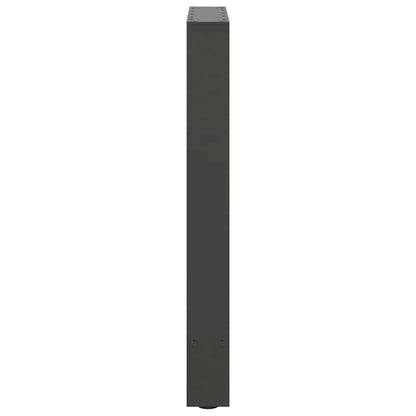 Anthracite Steel Dining Table Legs 2pcs Adjustable 60x(72-73)cm