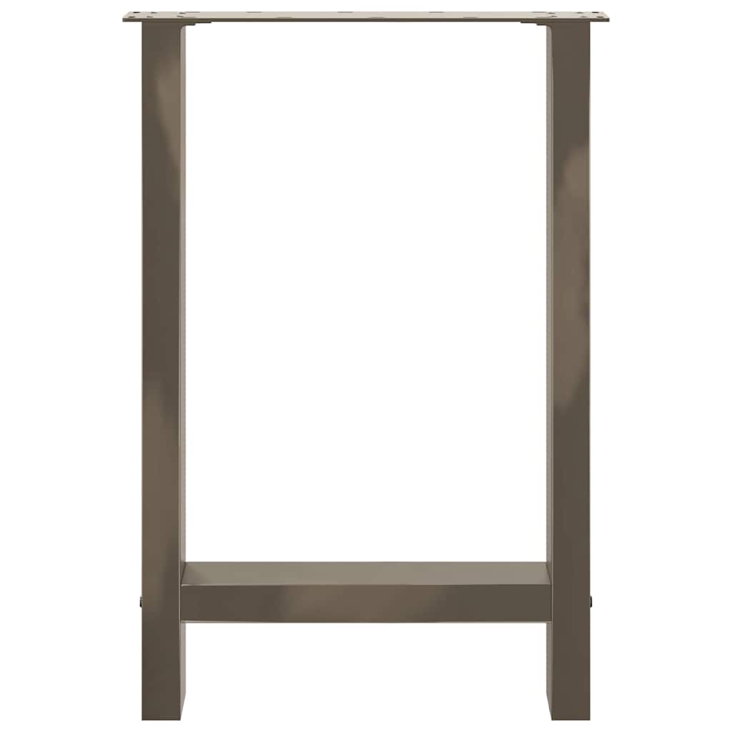 Natural Steel Dining Table Legs, Adjustable 2 Pcs 60x(72-73) cm