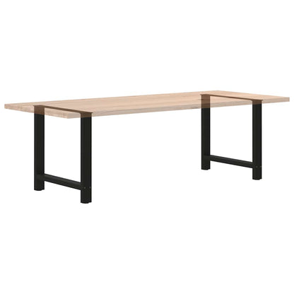 Black Steel Dining Table Legs, 2-Piece Set, Adjustable Height 70cm