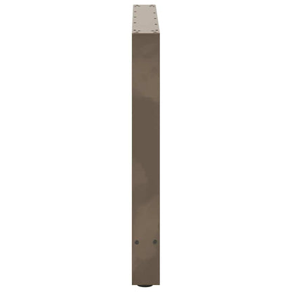 Natural Steel Dining Table Legs, 2 pcs, 70x(72-73) cm, Durable Steel