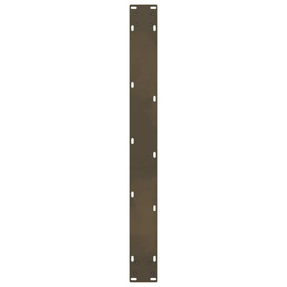 Natural Steel Dining Table Legs, 2 pcs, 70x(72-73) cm, Durable Steel