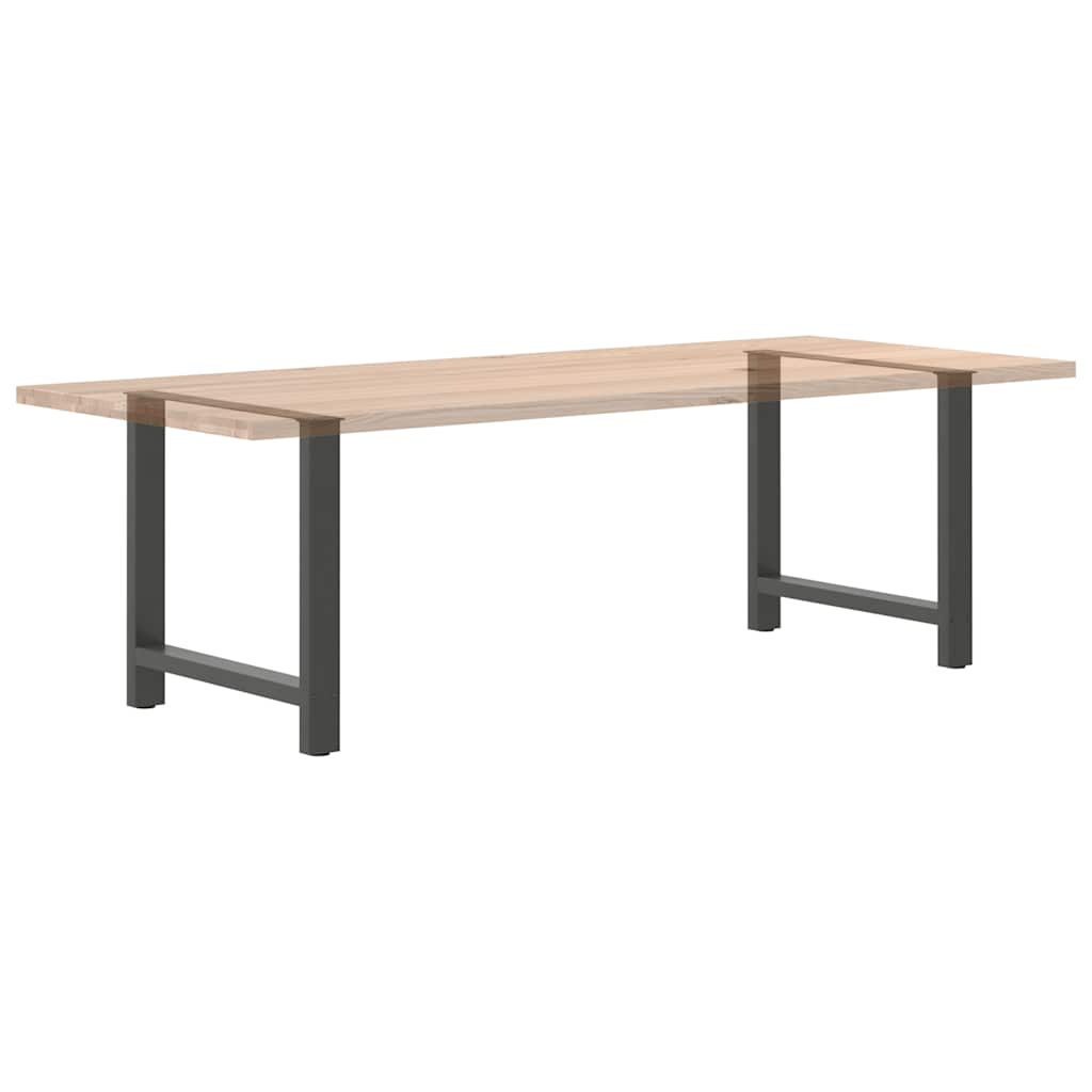 Anthracite Steel Dining Table Legs 2pcs, Adjustable 80x(72-73)cm