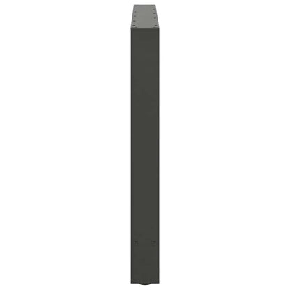 Anthracite Steel Dining Table Legs, Adjustable 72-73cm, Set of 2