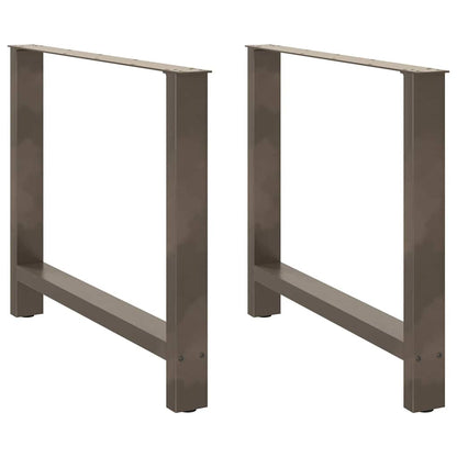 Natural Steel Dining Table Legs, Adjustable 2 Pcs, 90x(72-73) cm