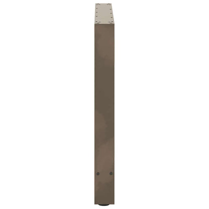 Natural Steel Dining Table Legs, Adjustable 2 Pcs, 90x(72-73) cm