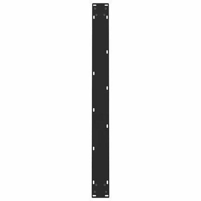 Steel Black Dining Table Legs, Adjustable Height 100x(72-73) cm, 2 Pcs