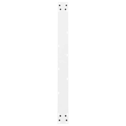 White Steel Dining Table Legs 2 Pcs, Adjustable 100x(72-73) cm