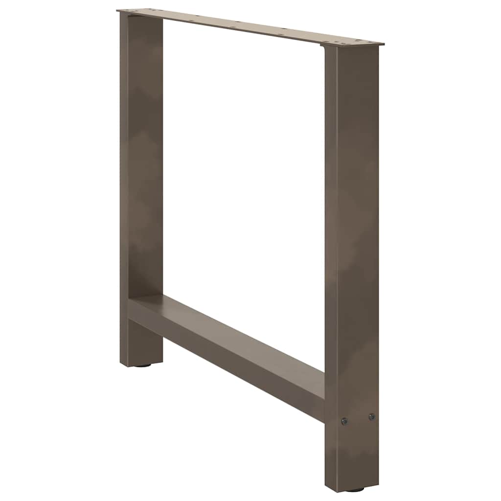 Natural Steel Dining Table Legs - Adjustable 100x(72-73) cm, 2 pcs