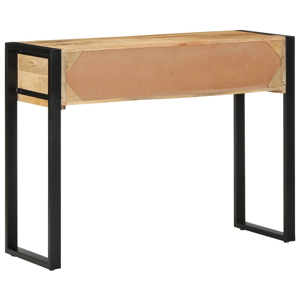 Elegant Console Table 100x35x75 cm in Solid Rough Mango Wood