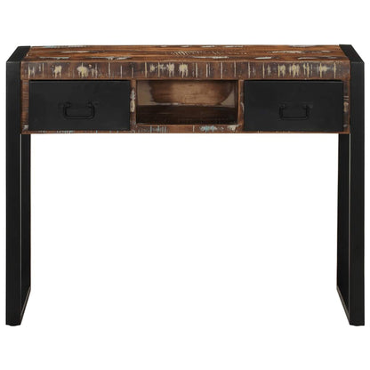 Multicolour Reclaimed Solid Wood Console Table 100x35x75 cm