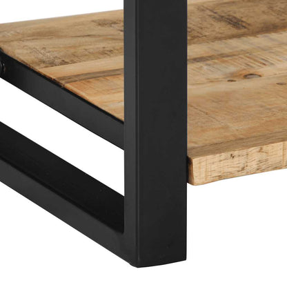 Solid Mango Wood Console Table, 100x35x75 cm, Rustic Finish