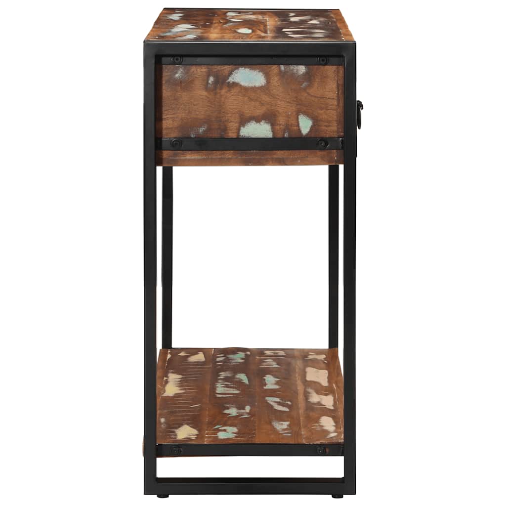 Reclaimed Solid Wood Multicolour Console Table 100x35x75 cm