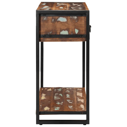 Reclaimed Solid Wood Multicolour Console Table 100x35x75 cm