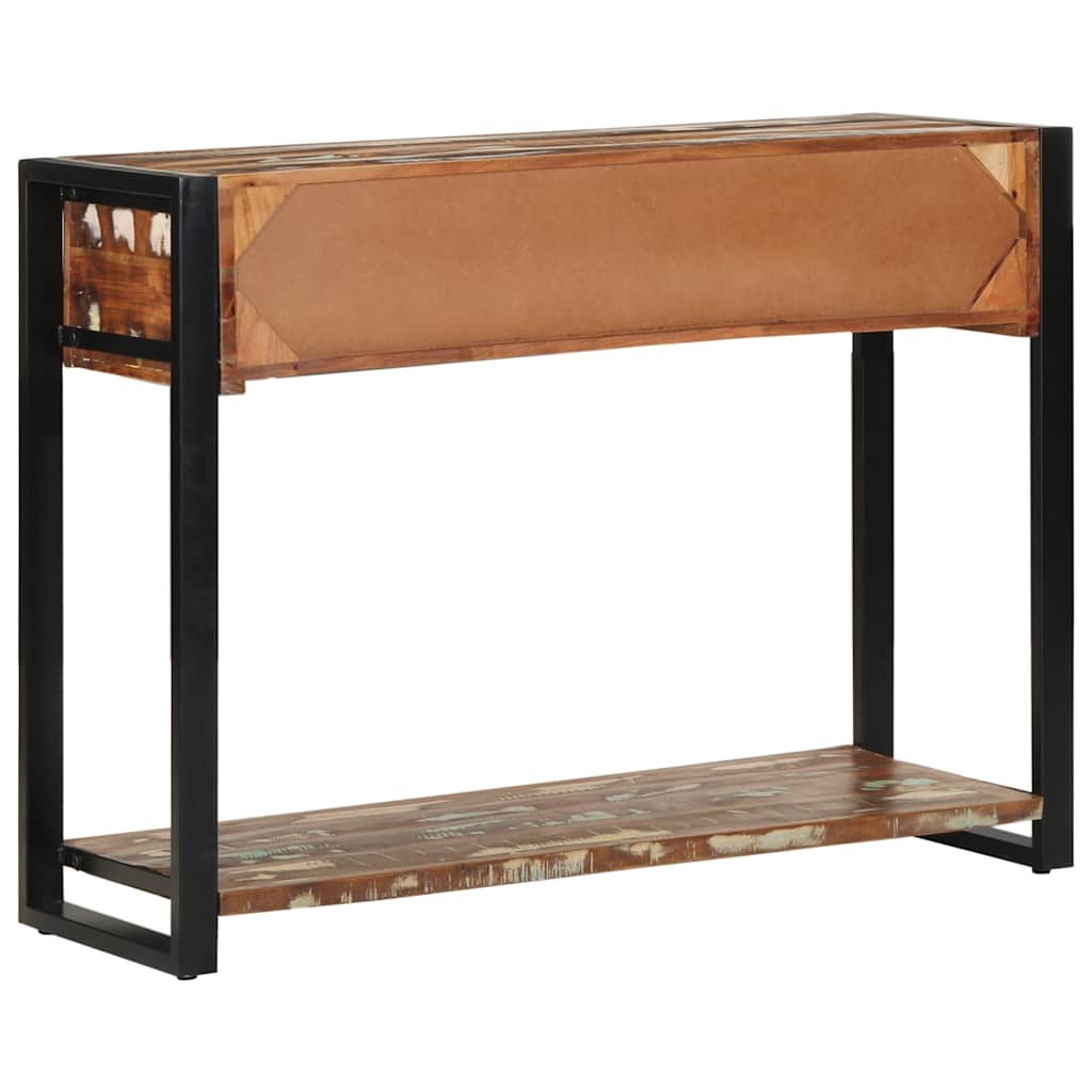 Reclaimed Solid Wood Multicolour Console Table 100x35x75 cm