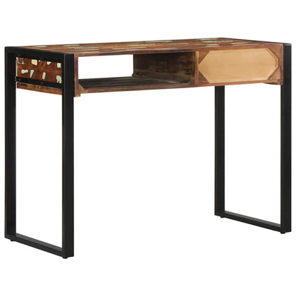 Eco-Friendly Multicolor Desk in Solid Reclaimed Wood, 100x50x75 cm