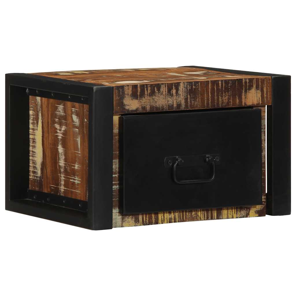 Colorful Solid Wood Bedside Cabinets - Set of 2, 40x35x25 cm