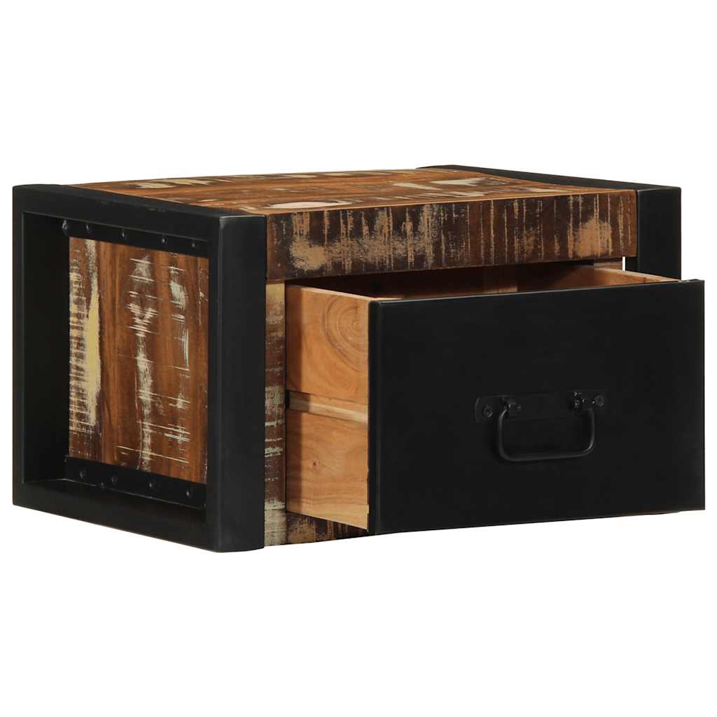 Colorful Solid Wood Bedside Cabinets - Set of 2, 40x35x25 cm