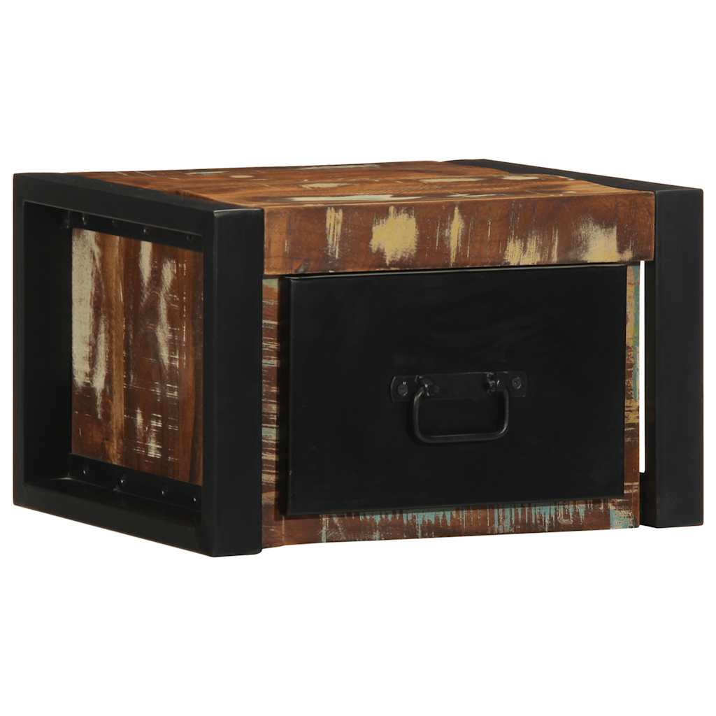 Colorful Solid Wood Bedside Cabinets - Set of 2, 40x35x25 cm