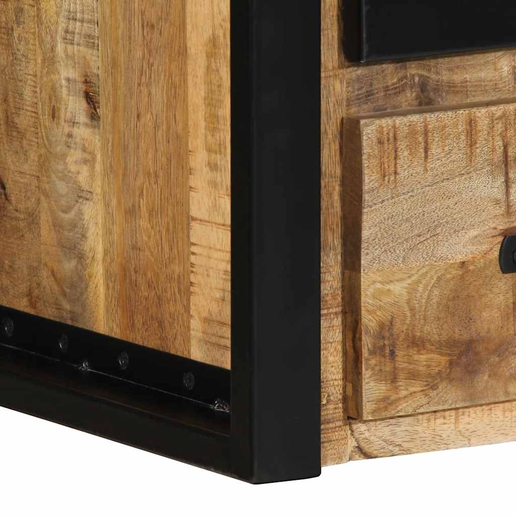 Solid Mango Wood Bedside Cabinets 2 pcs, 40x35x40 cm, Rustic Charm