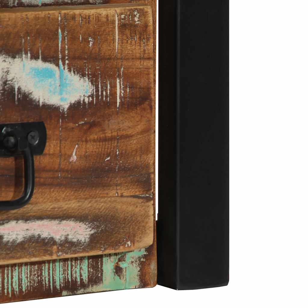 Multicolour Reclaimed Wood Bedside Cabinets 2 pcs - 40x35x40 cm