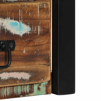 Multicolour Reclaimed Wood Bedside Cabinets 2 pcs - 40x35x40 cm