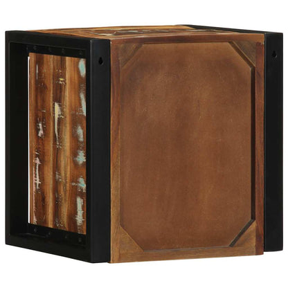 Multicolour Reclaimed Wood Bedside Cabinets 2 pcs - 40x35x40 cm