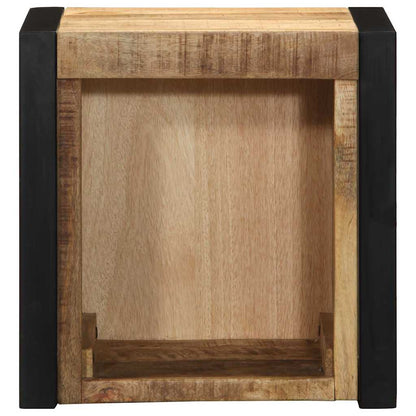 Rustic Mango Wood Bedside Cabinet 40x35x40 cm - Solid & Stylish