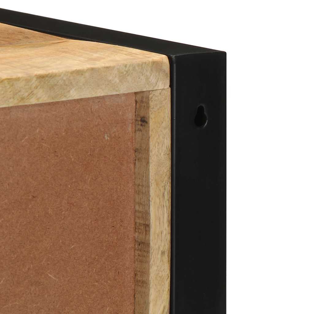 Rustic Mango Wood Bedside Cabinet 40x35x40 cm - Solid & Stylish