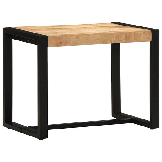 Solid Mango Wood Bench 60x35x45 cm - Rustic & Stylish Decor