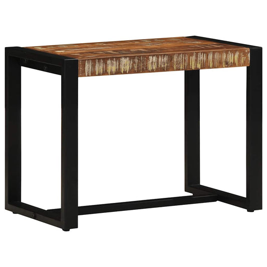 Reclaimed Solid Wood Bench - Multicolour, 60x35x45 cm
