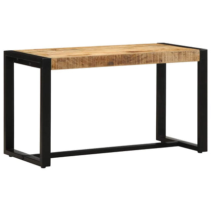 Rustic Mango Wood Bench: 80x35x45 cm Solid Rough Finish