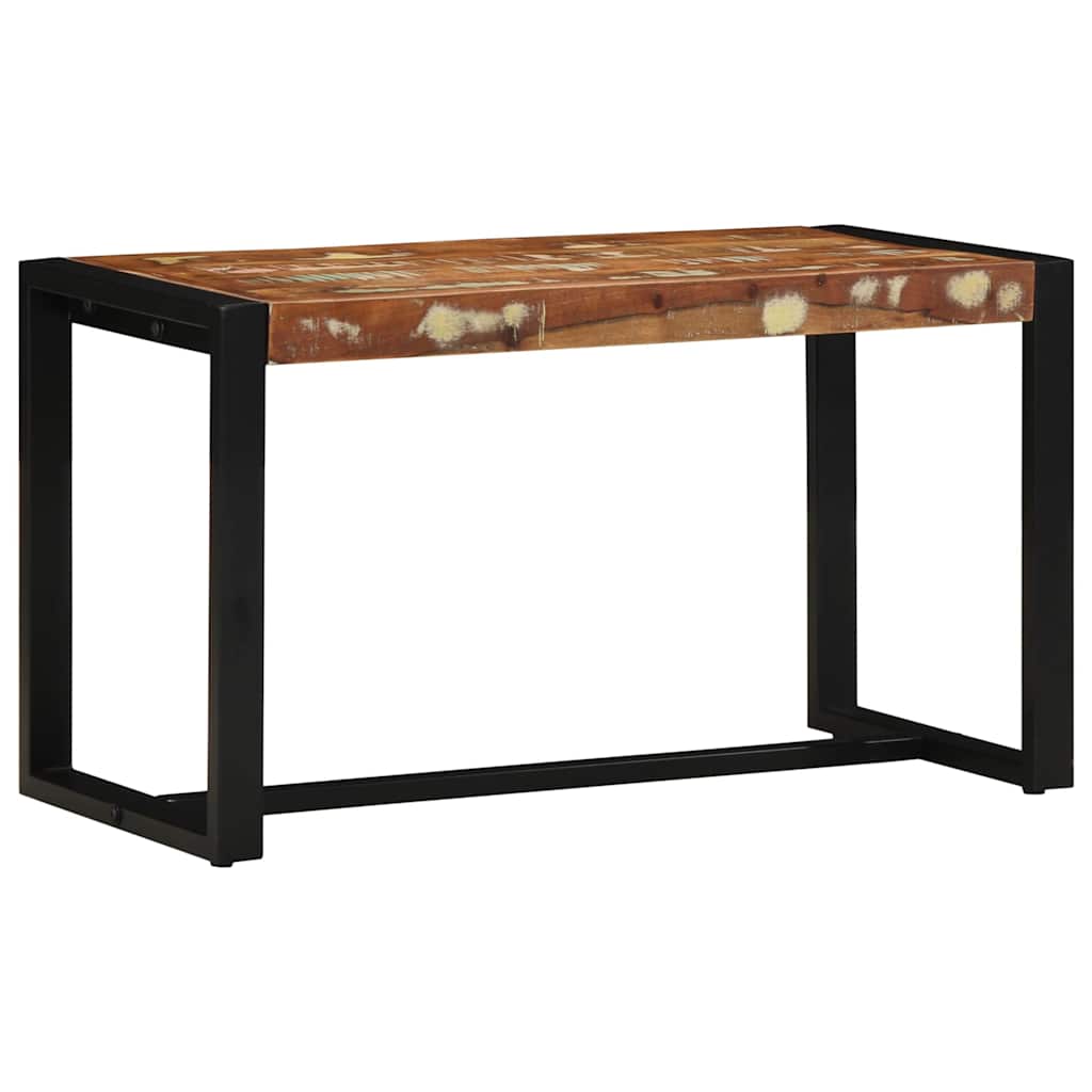 Reclaimed Solid Wood Bench, Multicolor, 80x35x45 cm