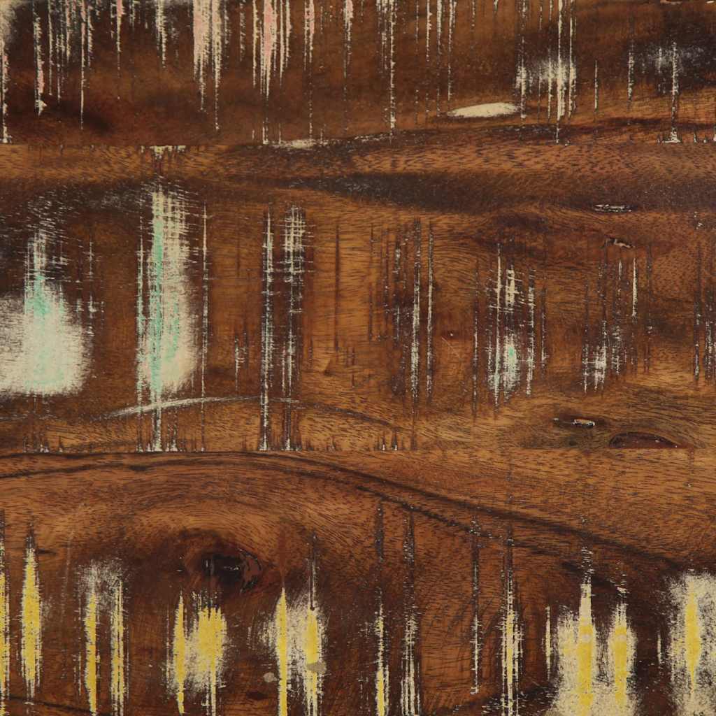 Reclaimed Solid Wood Bench, Multicolor, 80x35x45 cm