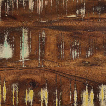 Reclaimed Solid Wood Bench, Multicolor, 80x35x45 cm