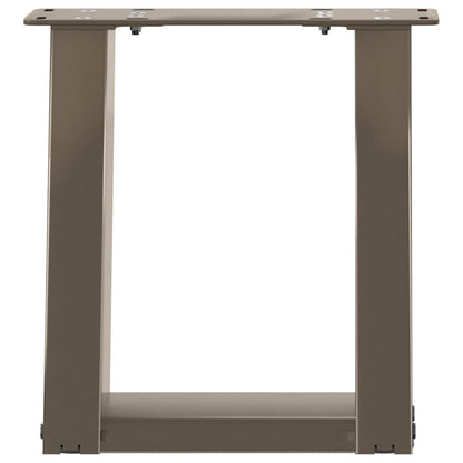U-Shaped Natural Steel Coffee Table Legs, 2 pcs, 30x31 cm