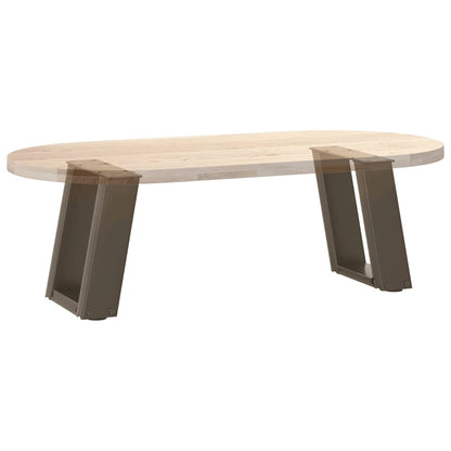 U-Shaped Natural Steel Coffee Table Legs, 2 pcs, 30x31 cm