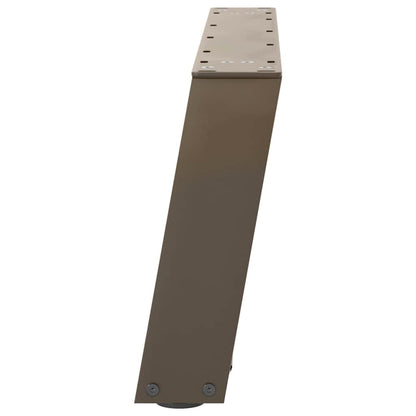 Natural Steel U-Shaped Coffee Table Legs, 2pcs, 60x30-31 cm