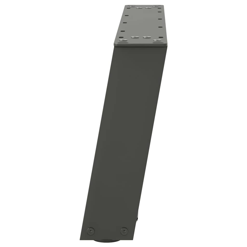 Anthracite U-Shaped Steel Coffee Table Legs 2pcs, 70x30-31 cm