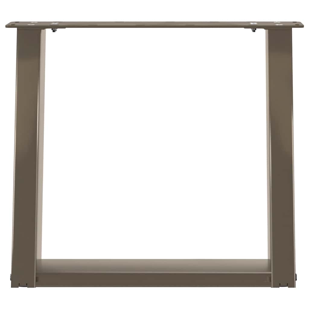 Natural Steel U-Shaped Coffee Table Legs 2pcs, 50x43cm Adjustable