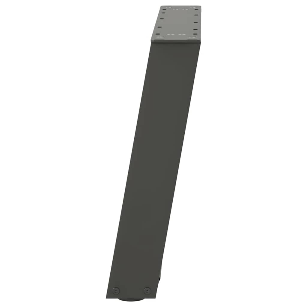 U-Shaped Steel Coffee Table Legs, Anthracite, 60x(42-43) cm, Set of 2