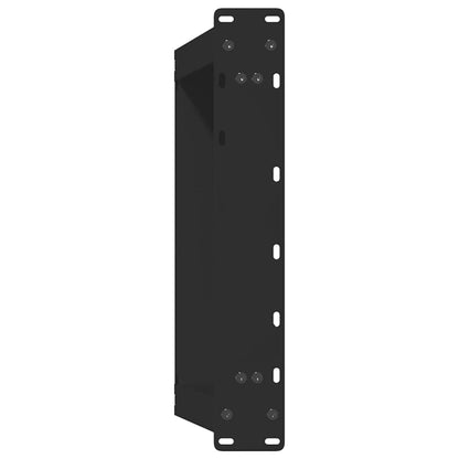 Black Steel U-Shaped Coffee Table Legs, 2pcs, 70x(42-43) cm