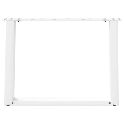 White U-Shaped Steel Coffee Table Legs (2 pcs) 70x(42-43) cm